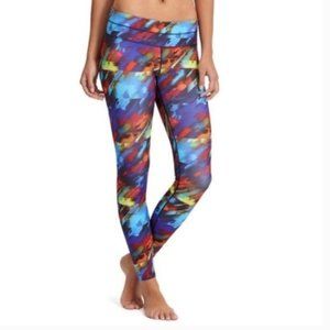 Athleta Colorburst Sonar leggings multicolored XSP